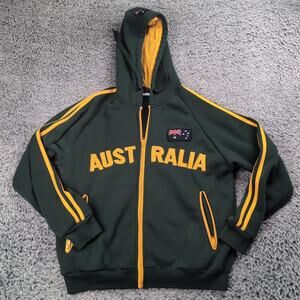 Austrailia Sweater Adult Small Green Destination Fleece Hoodie Embroidered Tour